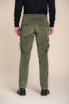 Chile pantalon cargo en velours côtelé France regular fit