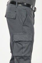 Chile Cargo-Hose Herren aus Stretch-Baumwolle mit Diagonalstruktur, Regular Fit