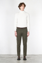 Chile pantalone cargo uomo in cotone stretch trama diagonale regular fit