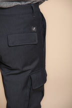 Chile 2 Pinces pantalone cargo in lana regular fit