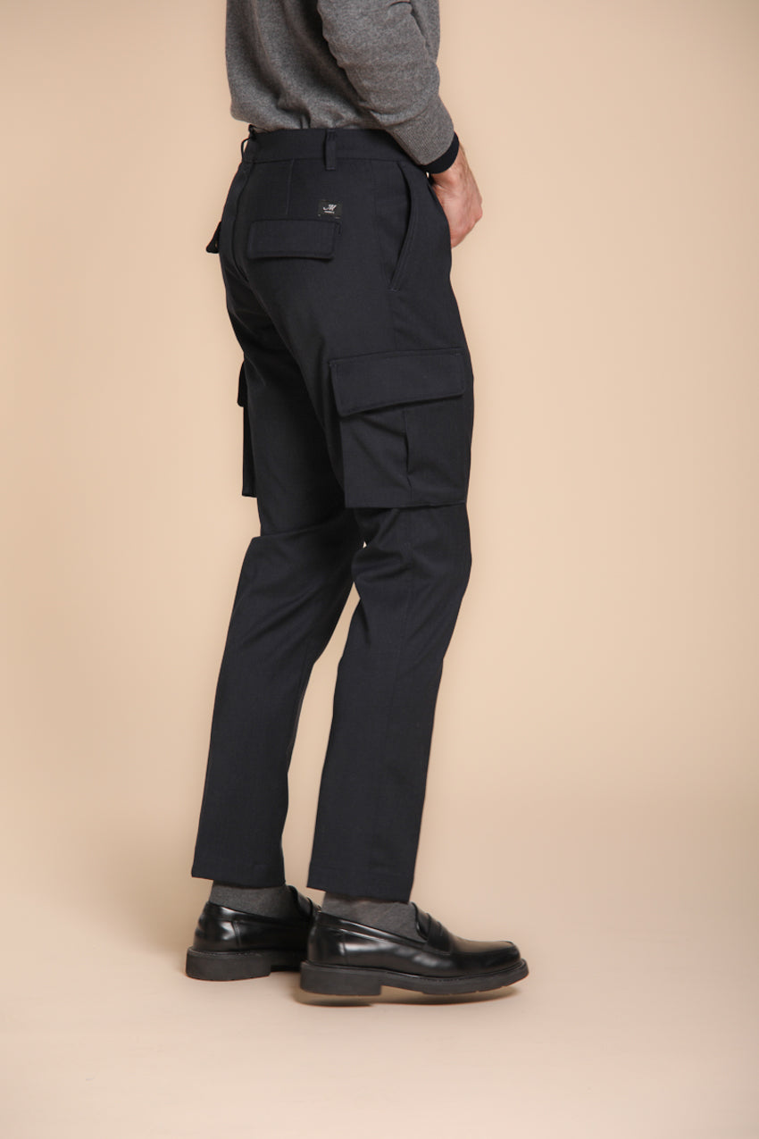 Chile 2 Pinces pantalon cargo en laine regular fit