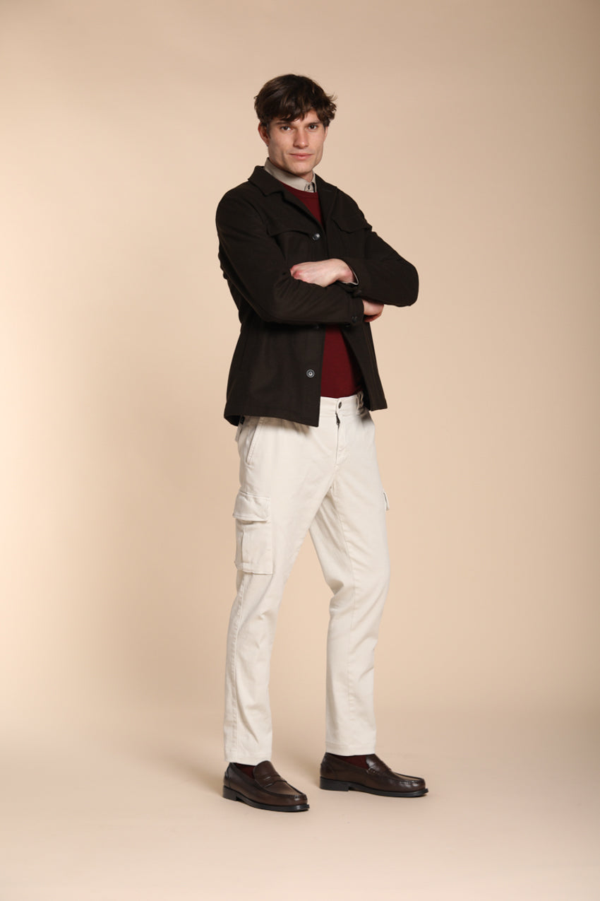 Chile 2 Pinces pantalon cargo en laine regular fit