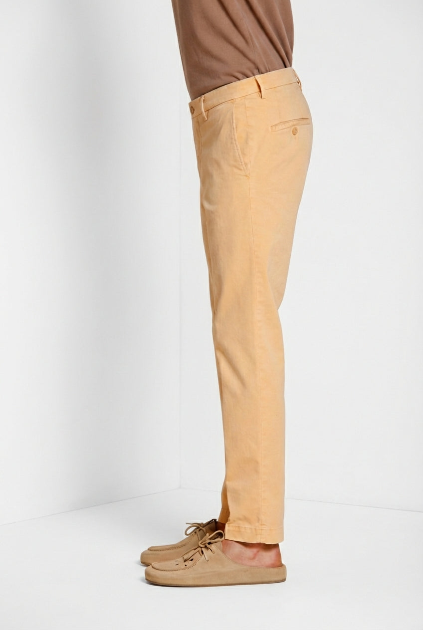 New York delamere pantalon chino homme en twill léger stretch regular fit