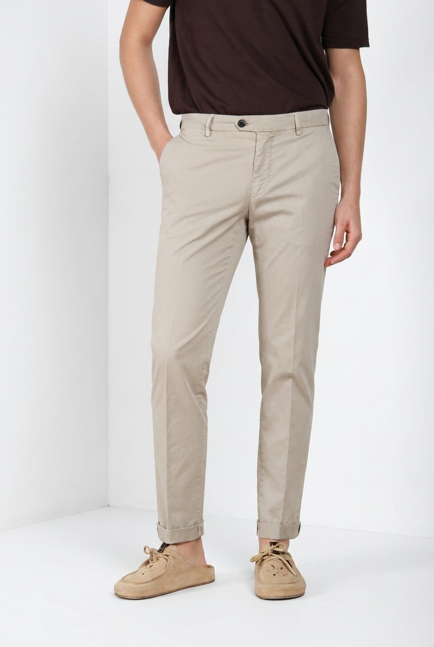 New York Delamere Hose Chino Herren aus leichtem Stretch Twill regular fit