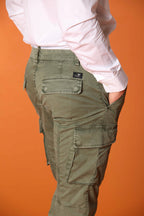 Chile  pantalone cargo uomo in twill di cotone pima leggero special washing  extra slim fit