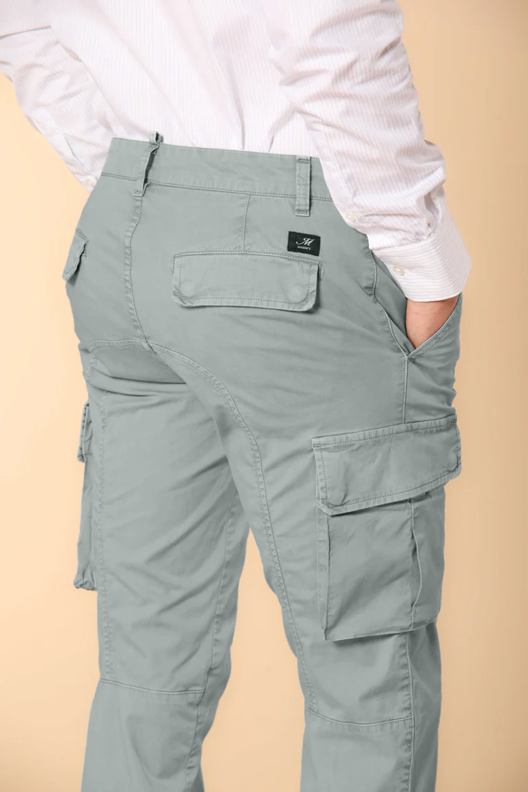 Chile Pantalon cargo homme en twill de coton pima léger en special washing  coupe Extra-slim