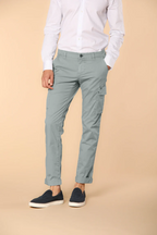 Chile  pantalone cargo uomo in twill di cotone pima leggero special washing  extra slim fit