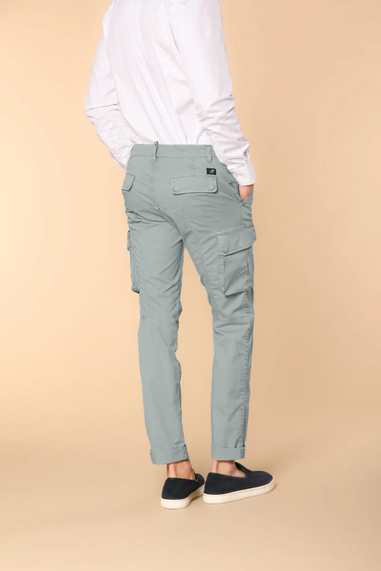 Chile Pantalon cargo homme en twill de coton pima léger en special washing  coupe Extra-slim