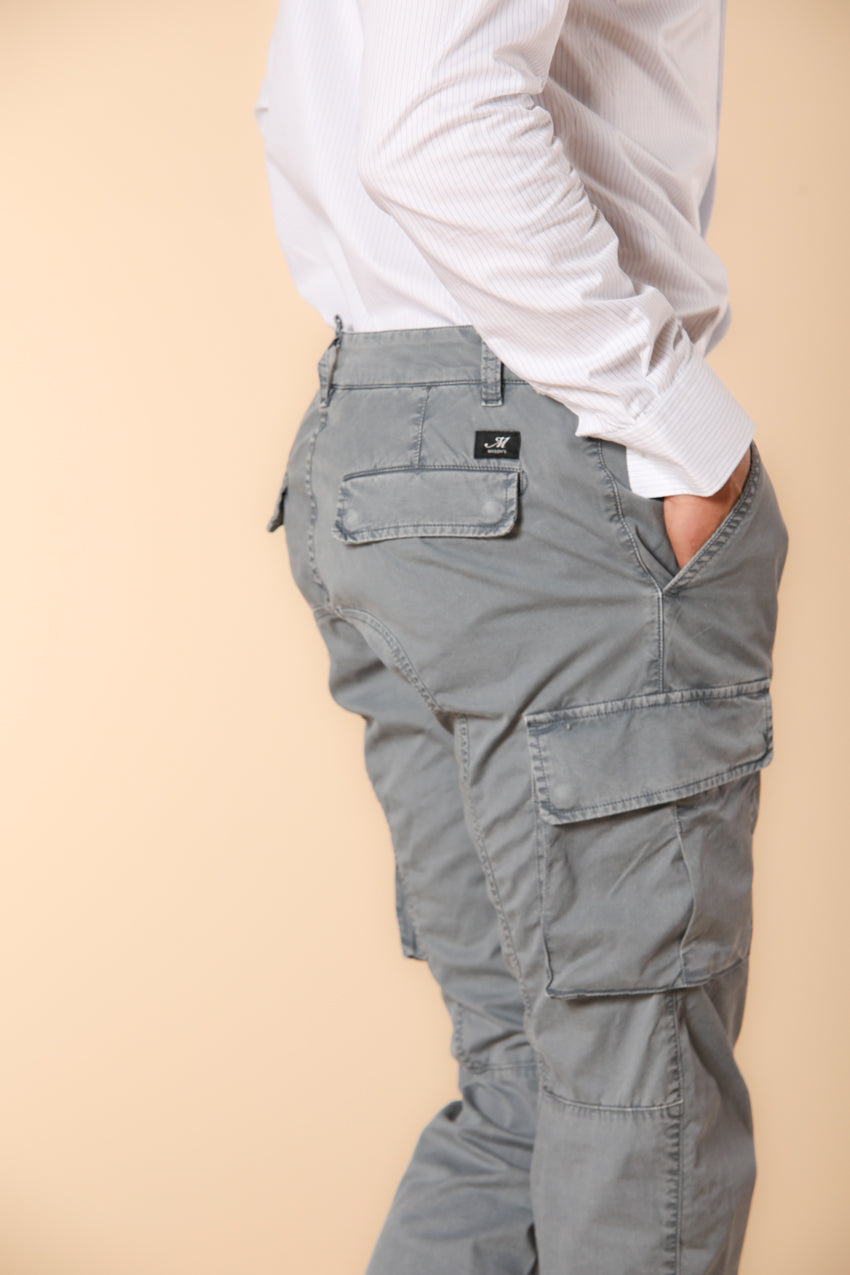Chile Herren Cargo Hose aus leichtem Pima-Baumwoll-Twill Special Washing Extra-Slim Fit