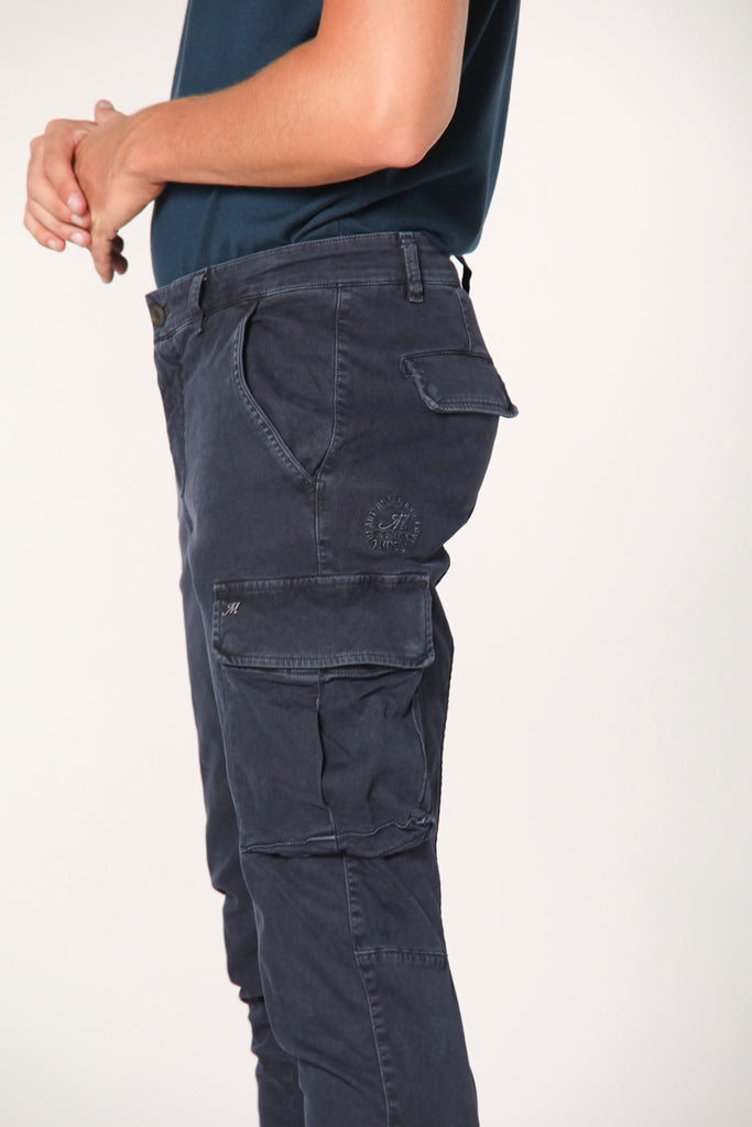 Chile Pantalon cargo pour homme en gabardine coupe extra slim