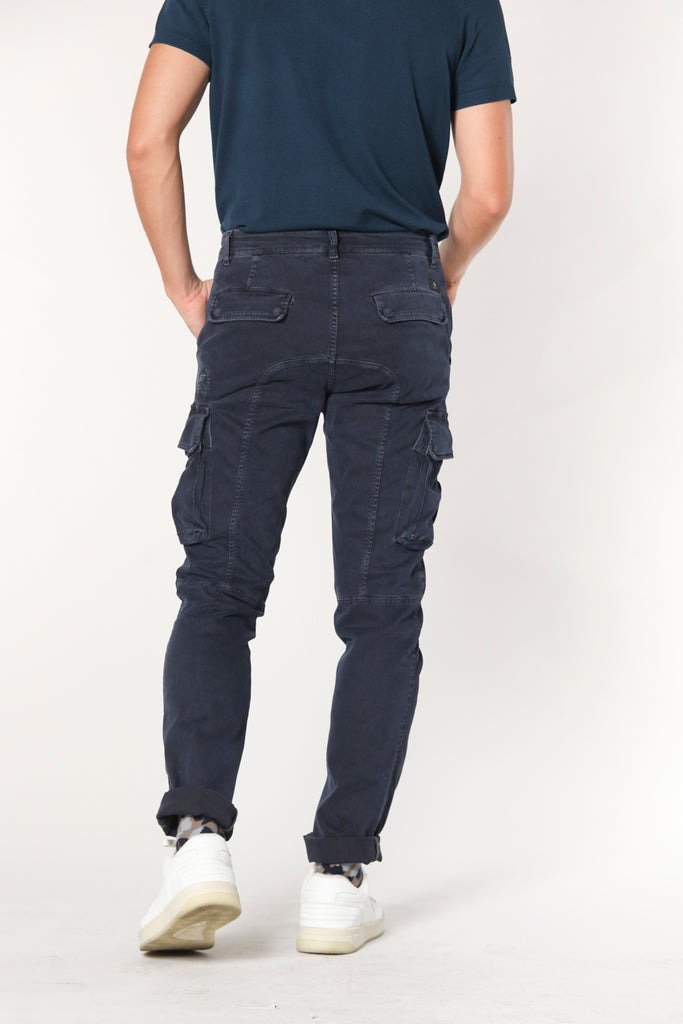 Chile Pantalon cargo pour homme en gabardine coupe extra slim