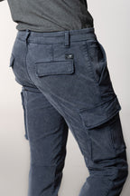 Chile pantalone cargo uomo in gabardina con special washing extra slim fit