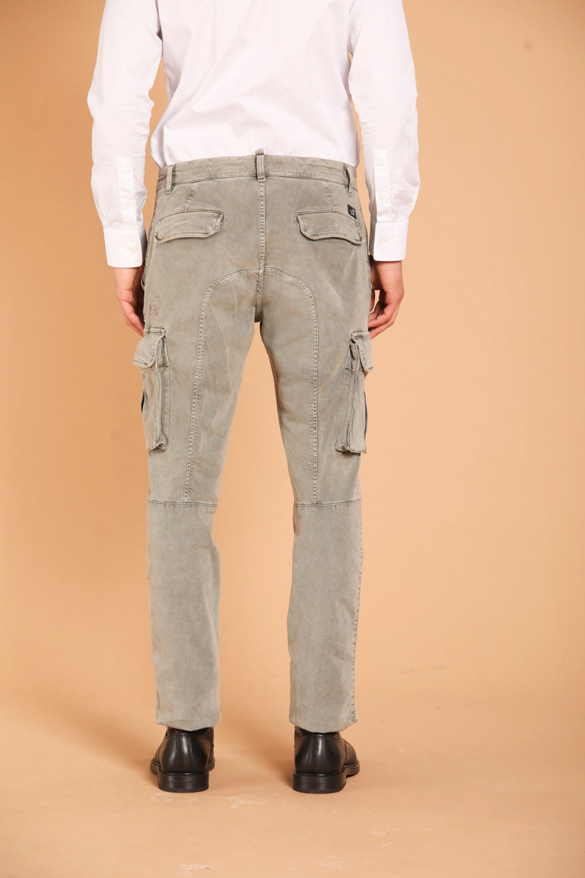 immagine 5 di pantalone cargo uomo modello Chile1 di colore verde, extra slim fit di Mason's