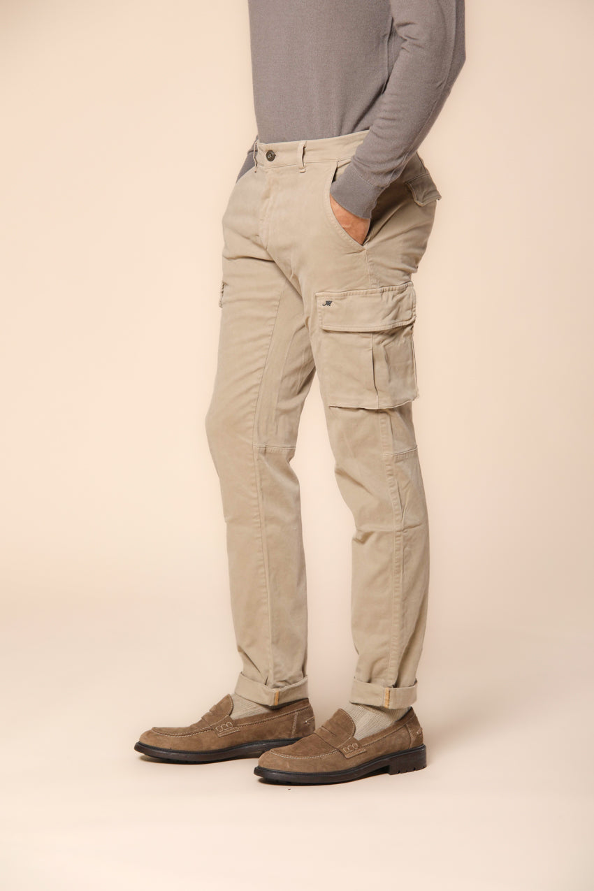 Chile pantalon cargo homme en gabardine coupe extra slim ①