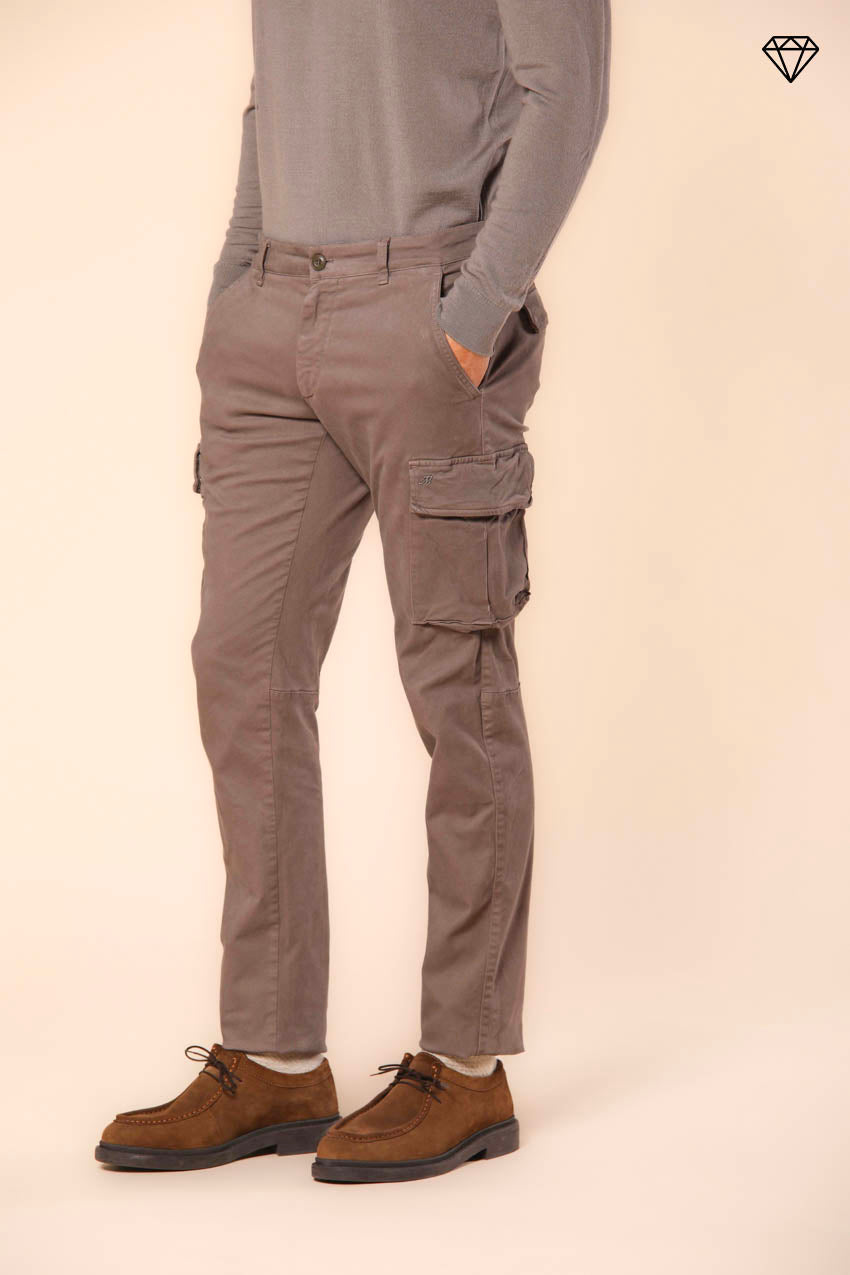 Chile pantalon cargo homme en gabardine coupe extra slim ①