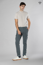 Chile pantalon cargo homme en gabardine extra slim fit ①