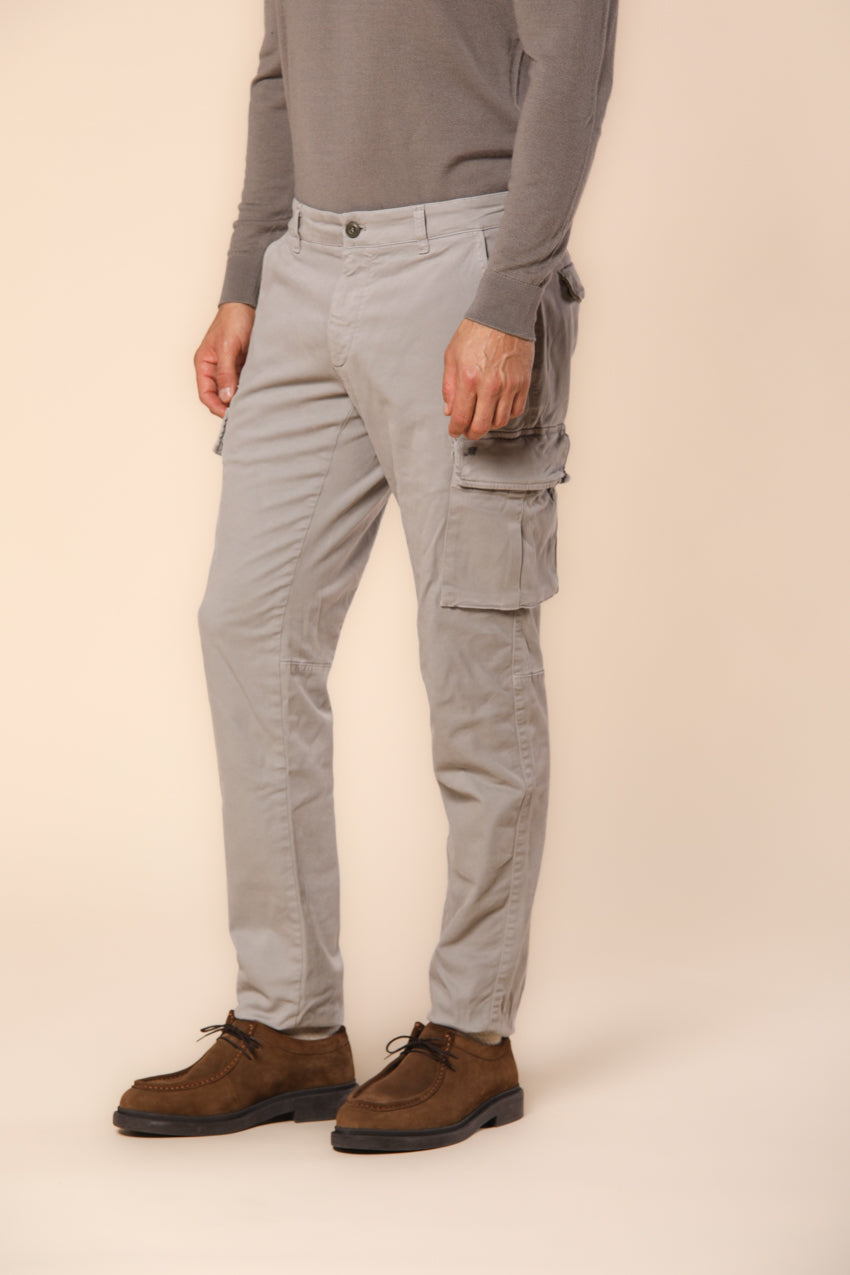 Chile pantalon cargo homme en gabardine coupe extra slim  ①.