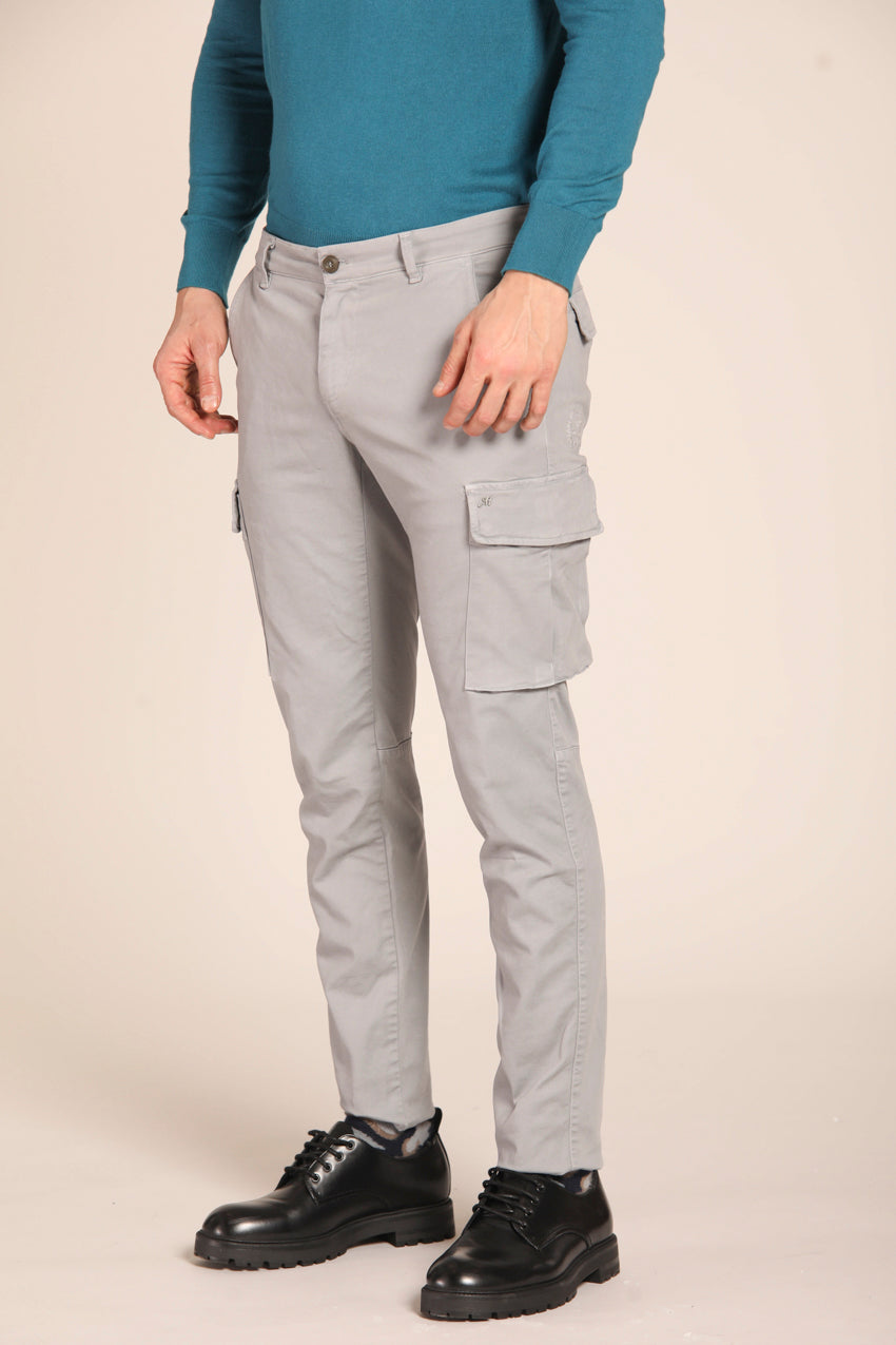 immagine 4 di pantalone cargo uomo modello Chile1 di colore grigio fit extra slim di Mason's