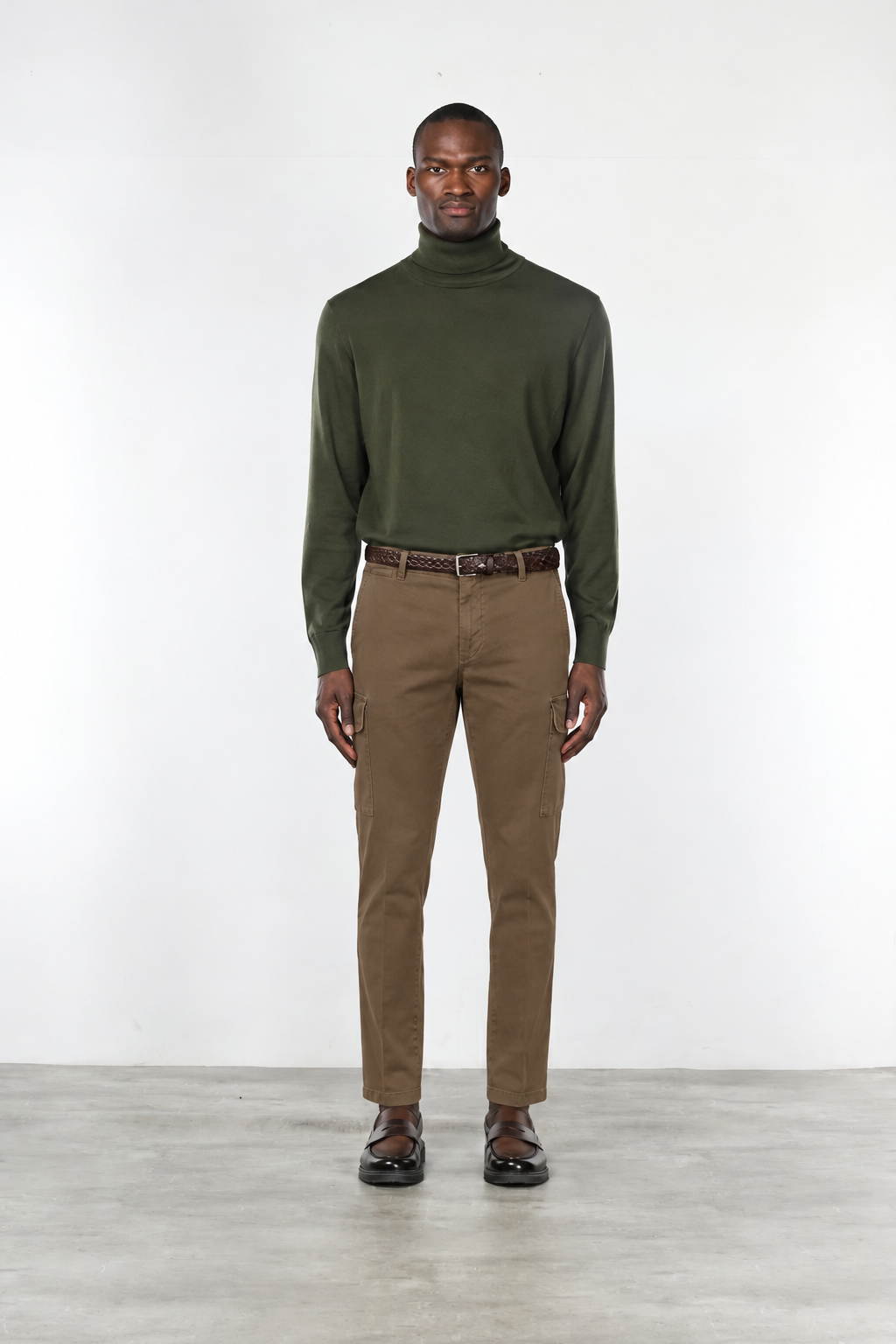 Chile Cargohose für Herren aus Stretch-Gabardine Extra Slim Fit ①