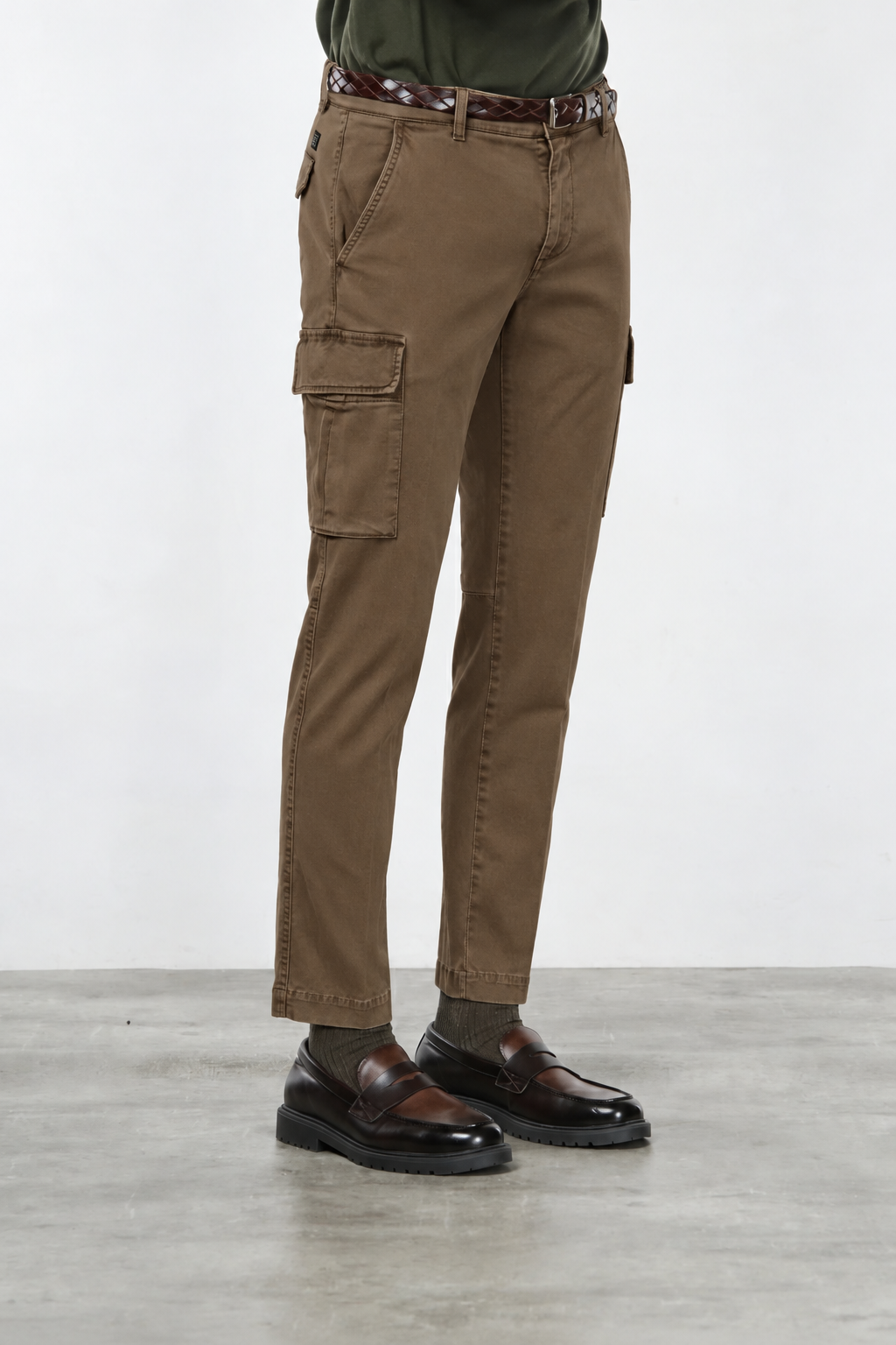 Chile Cargohose für Herren aus Stretch-Gabardine Extra Slim Fit ①
