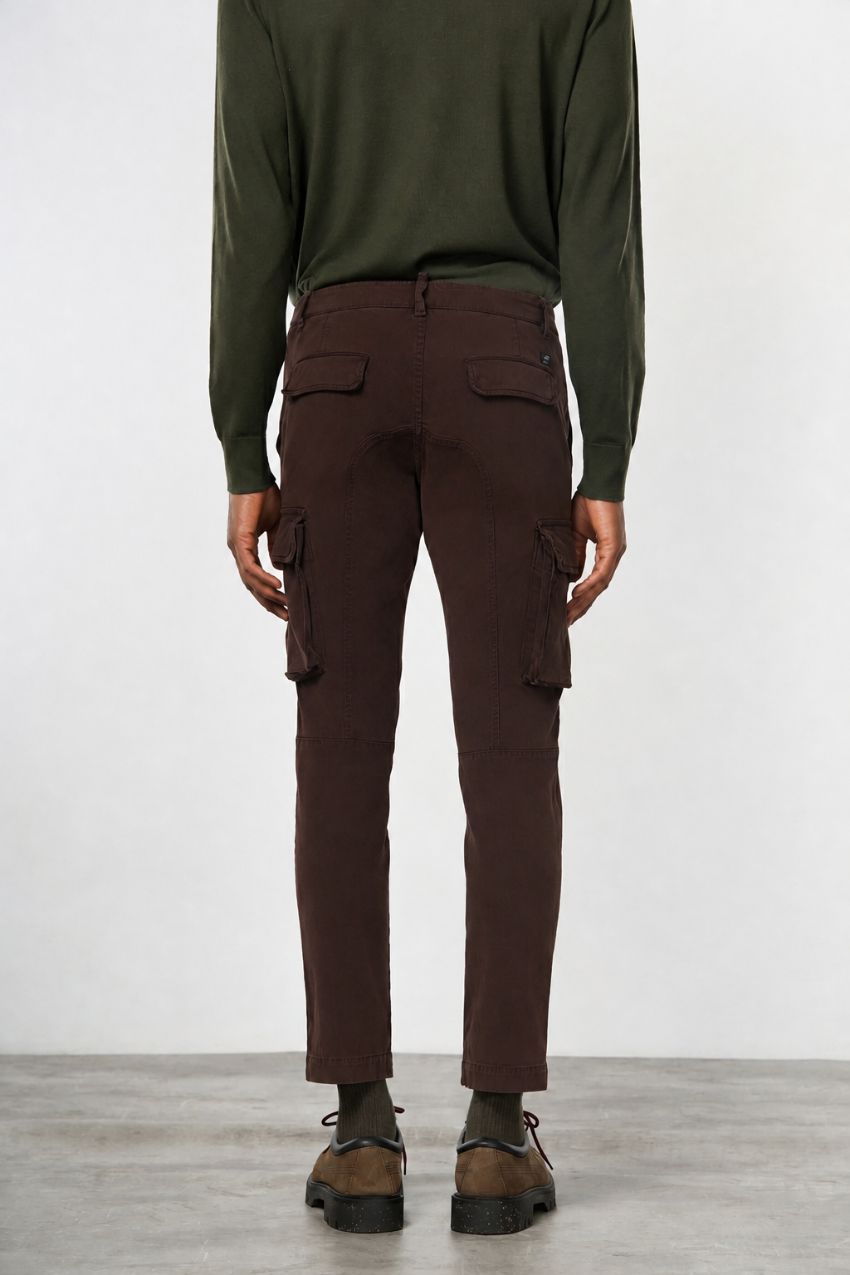 Chile Cargohose für Herren aus Stretch-Gabardine Extra Slim Fit ①