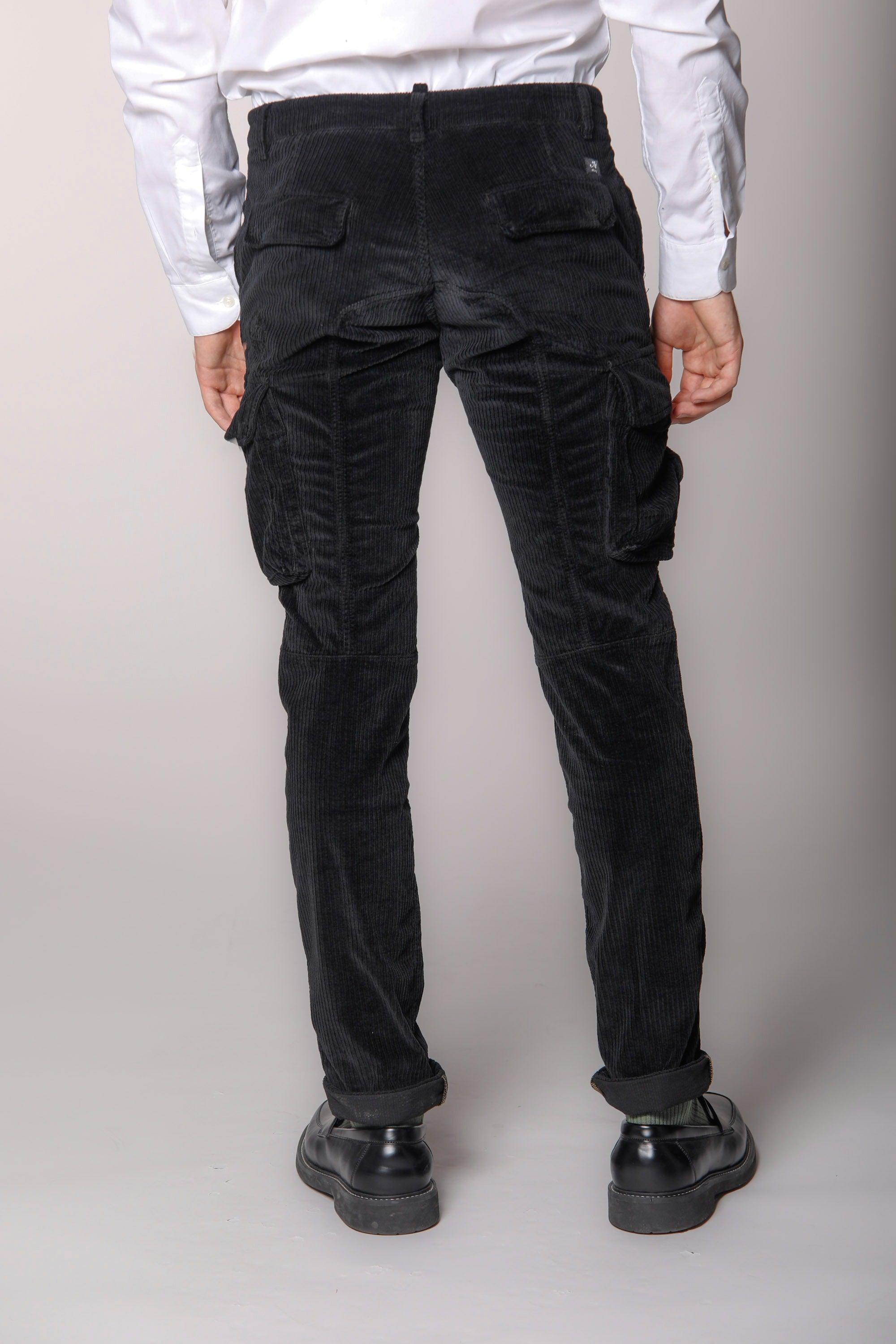 Chile pantalon cargo homme en velours 500 rayues coupe extra slim