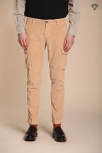 Foto 1 Chile pantalone cargo uomo in velluto 500 righe extra slim fit ①