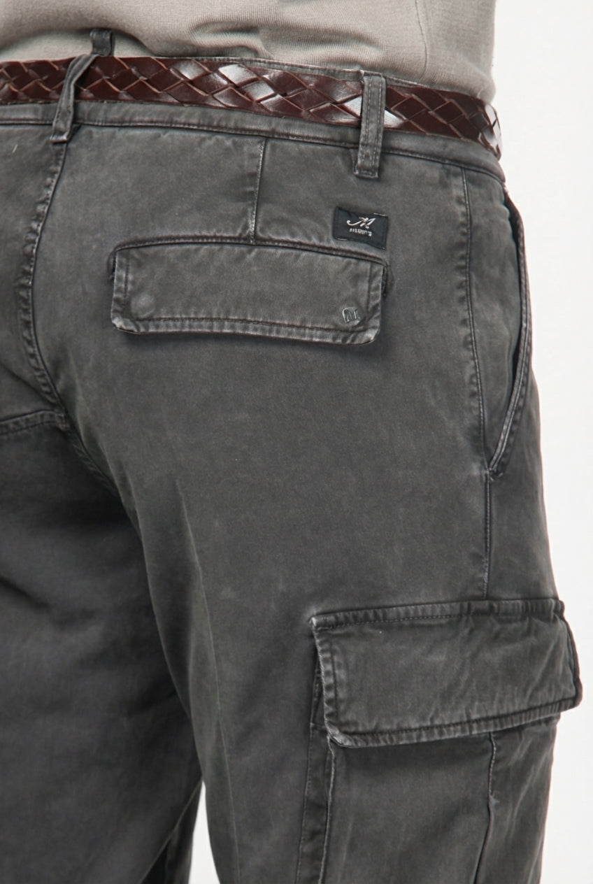 Chile pantalone cargo uomo in gabardina stretch extra slim fit ①