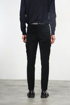 Chile pantalone cargo uomo in velluto 500 righe extra slim fit ①