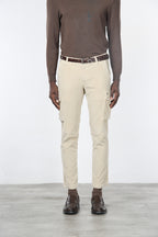 Chile pantalone cargo uomo in velluto 500 righe extra slim fit ①