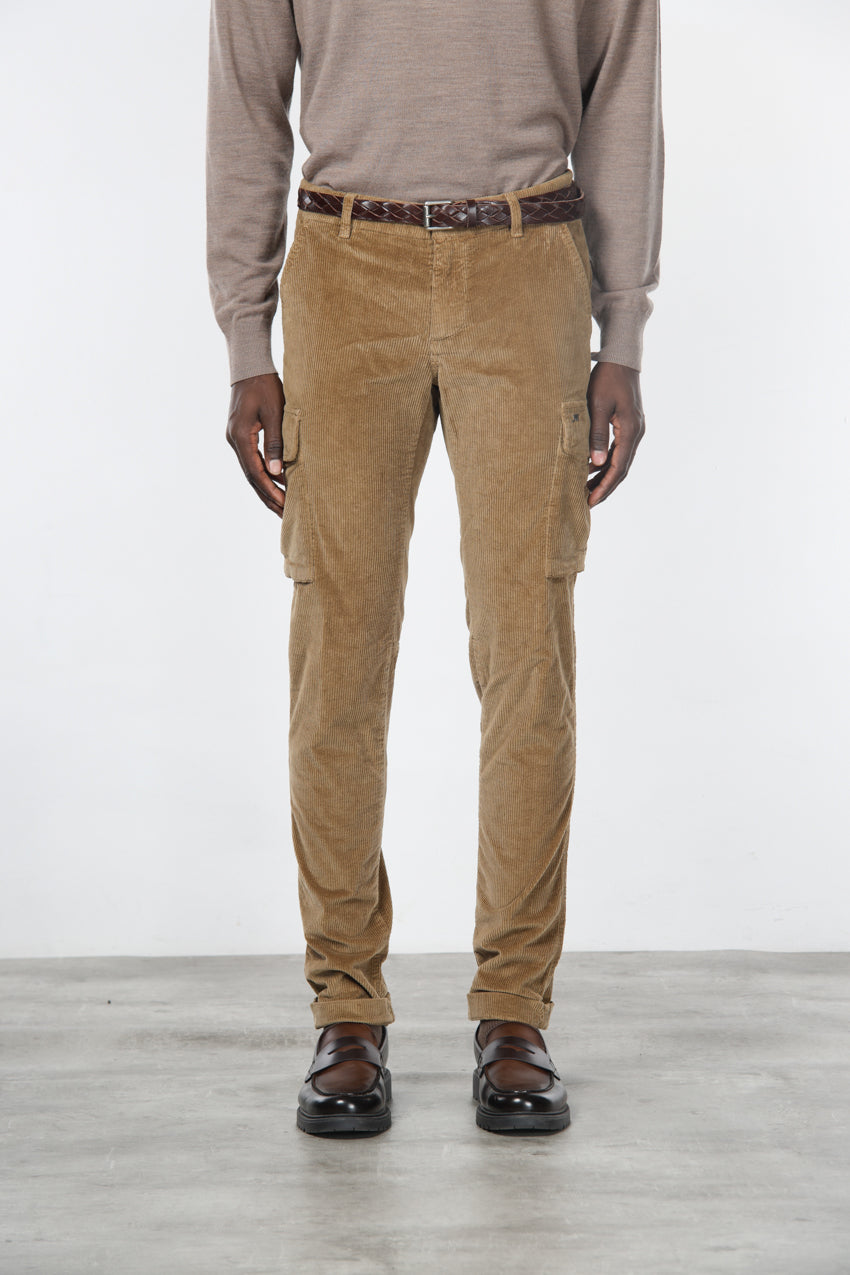  Chile Cargo-Hose Herren aus Cord mit 500 Rippen, Extra Slim Fit ①