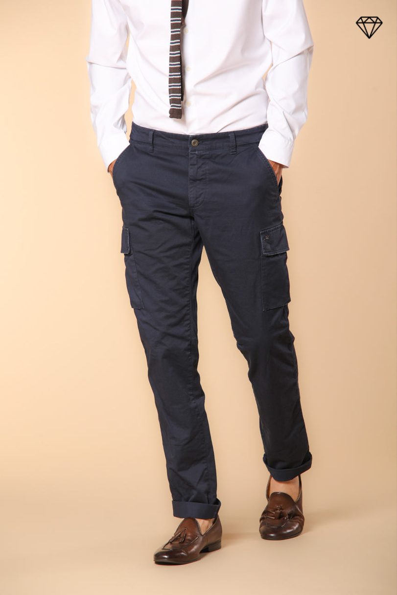 Immagine 1 di Chile pantalone cargo uomo in raso stretch extra slim fit di Mason's