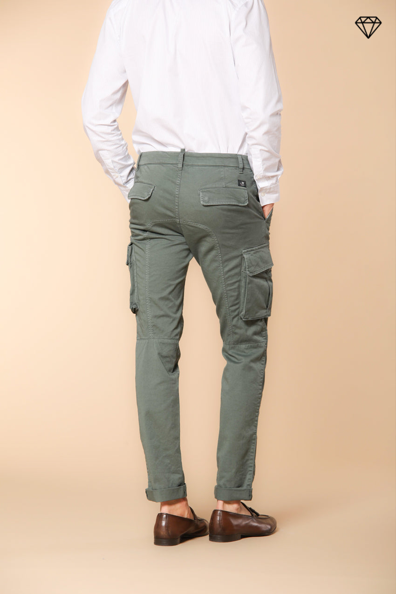 Chile pantalon cargo homme en satin stretch coupe Extra Slim ①