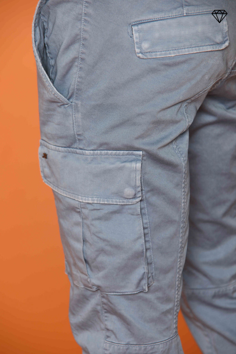 Chile pantalone cargo uomo in raso stretch extra slim fit ①