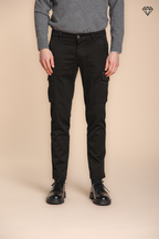 Foto 1 Chile pantalone cargo uomo in gabardina extra slim fit ①