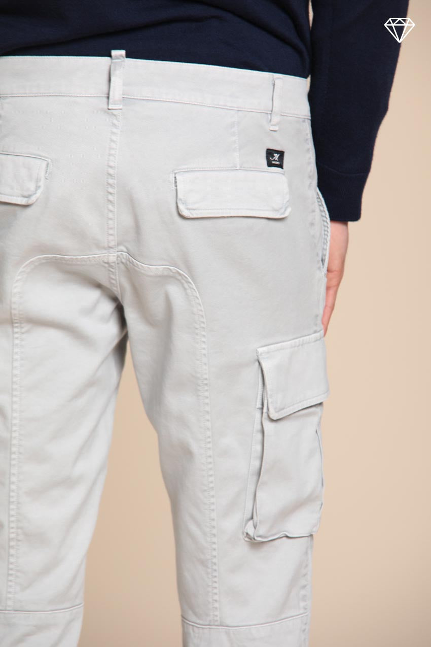 Foto 2 Chile pantalone cargo uomo in gabardina extra slim fit ①