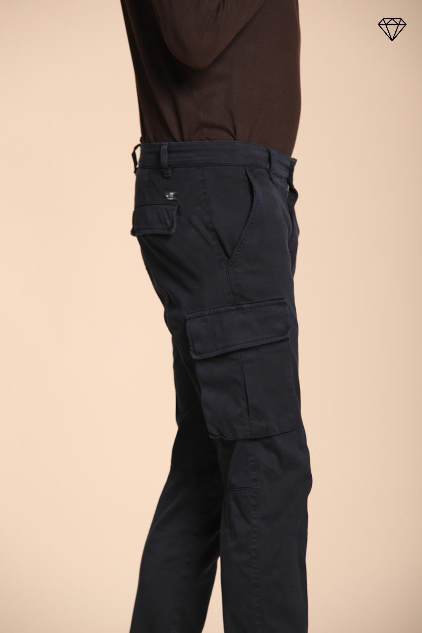 Foto 3 Chile pantalone cargo uomo in gabardina extra slim fit ①