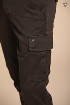 Foto 3 Chile pantalone cargo uomo in gabardina extra slim fit ①