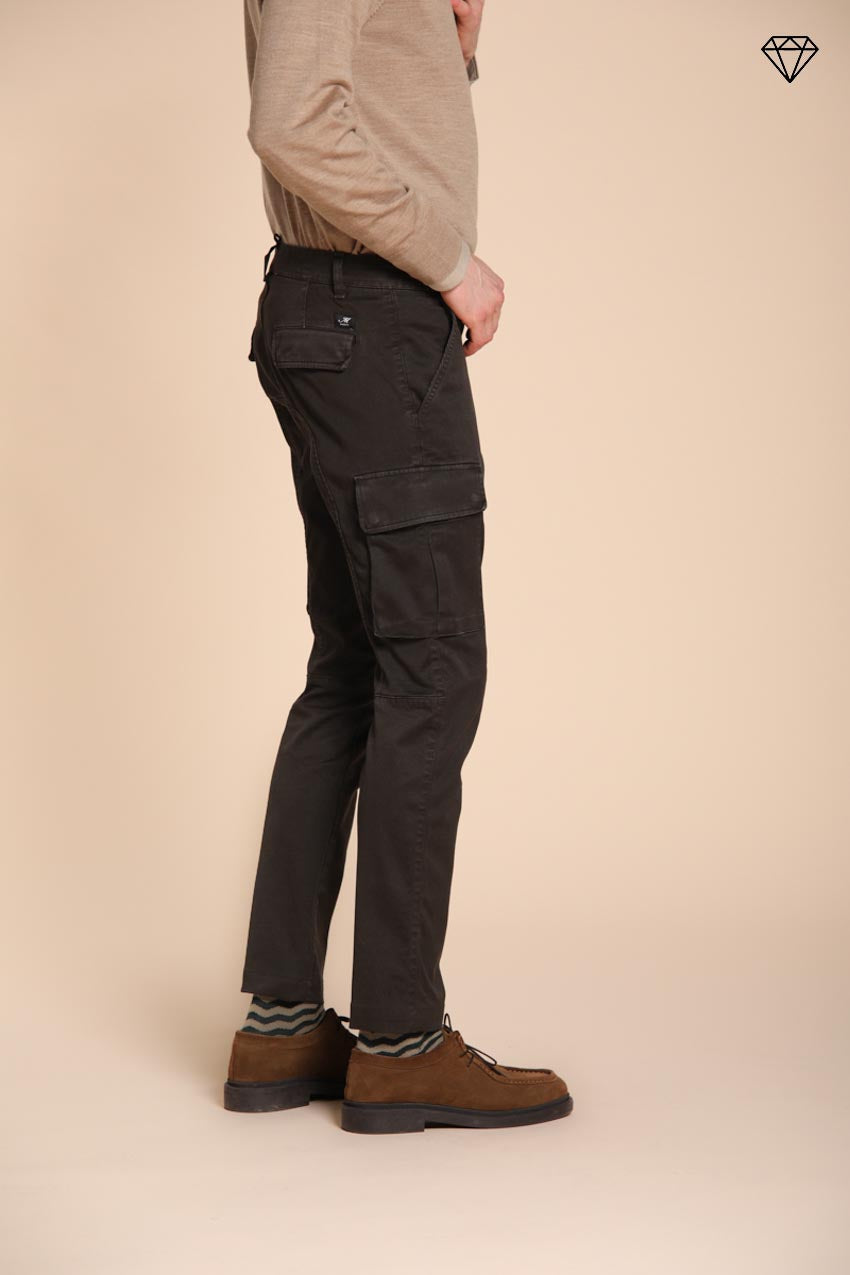 Foto 6 Chile pantalone cargo uomo in gabardina extra slim fit ①