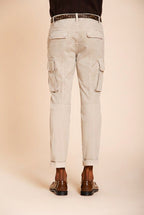 Chile men's cargo pants stretch satin extra slim fit ①