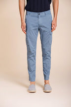 Chile men's cargo pants in stretch satin extra slim fit ①