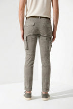 Chile pantalon cargo homme en twill imprimé camouflage extra slim fit ①