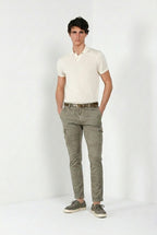 Chile pantalon cargo homme en twill imprimé camouflage extra slim fit ①