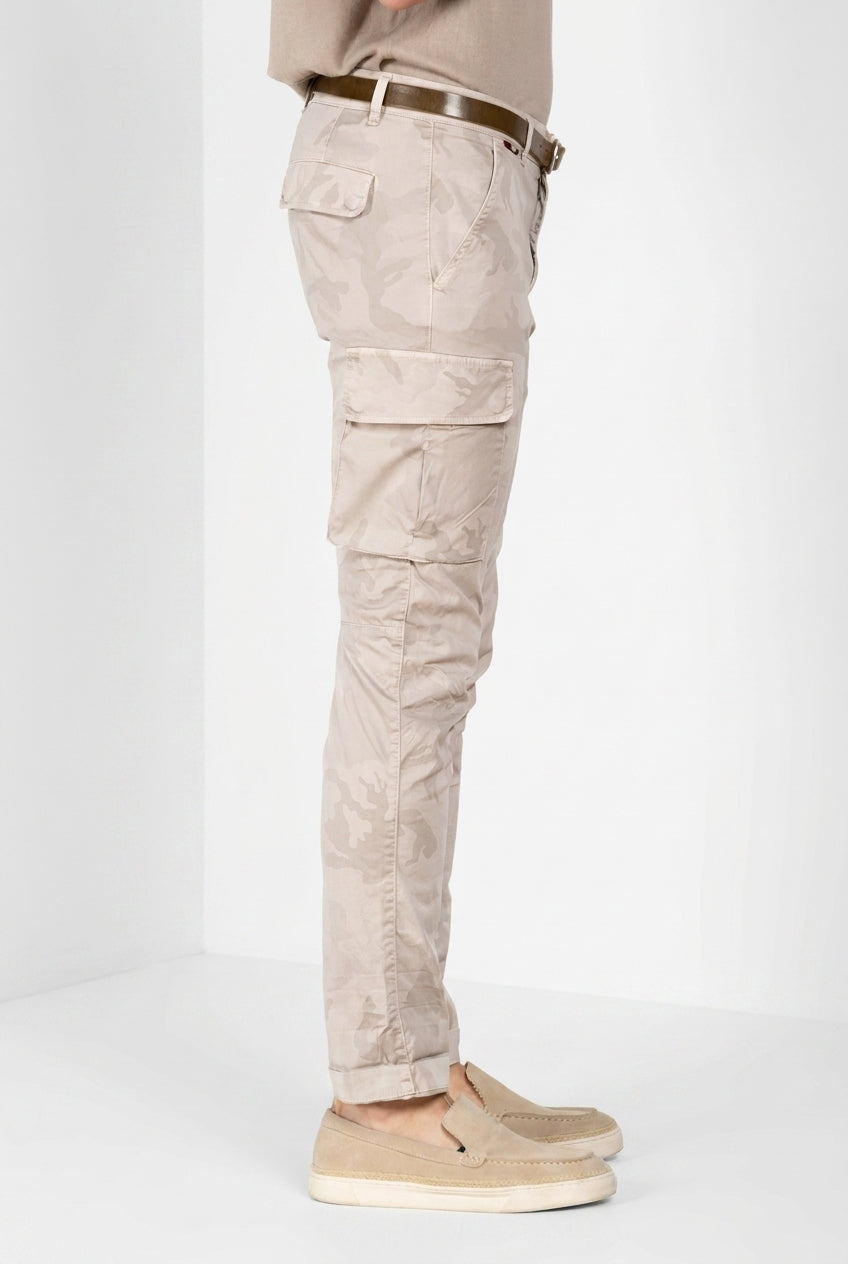 Chile Hose Cargo Herren aus Twill Camouflage-Print extra slim fit ①
