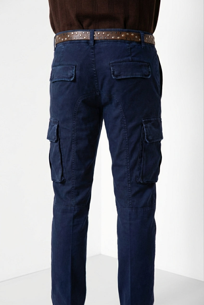 Chile Herren Cargo Hose aus Stretch-Satin extra slim fit ①