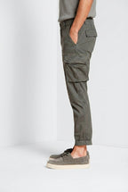 Chile men's cargo pants in stretch satin extra slim fit ①