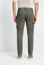 Chile men's cargo pants in stretch satin extra slim fit ①