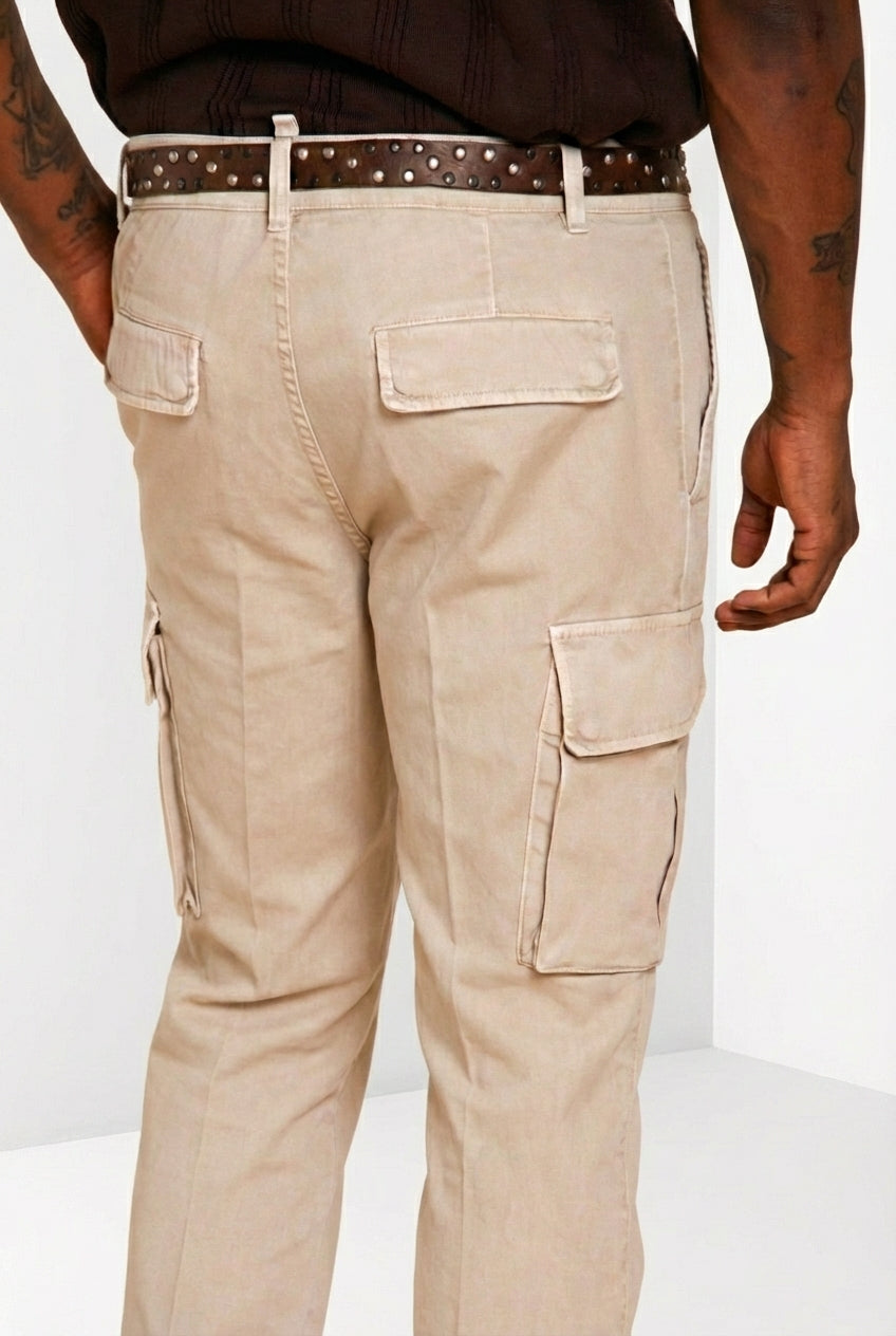 Chile Herren Cargo Hose aus Stretch-Satin extra slim fit ①