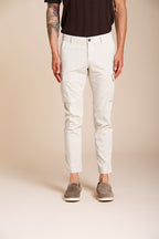 Chile men's cargo pants in stretch satin extra slim fit ①