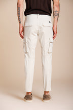 Chile men's cargo pants in stretch satin extra slim fit ①